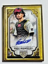2024 Topps Gilded Endy Rodriguez Gallery Of Gold Auto #17 /50