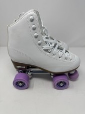 Pacer Roller Derby White Skates Womens Size 8 Adjustable Stop