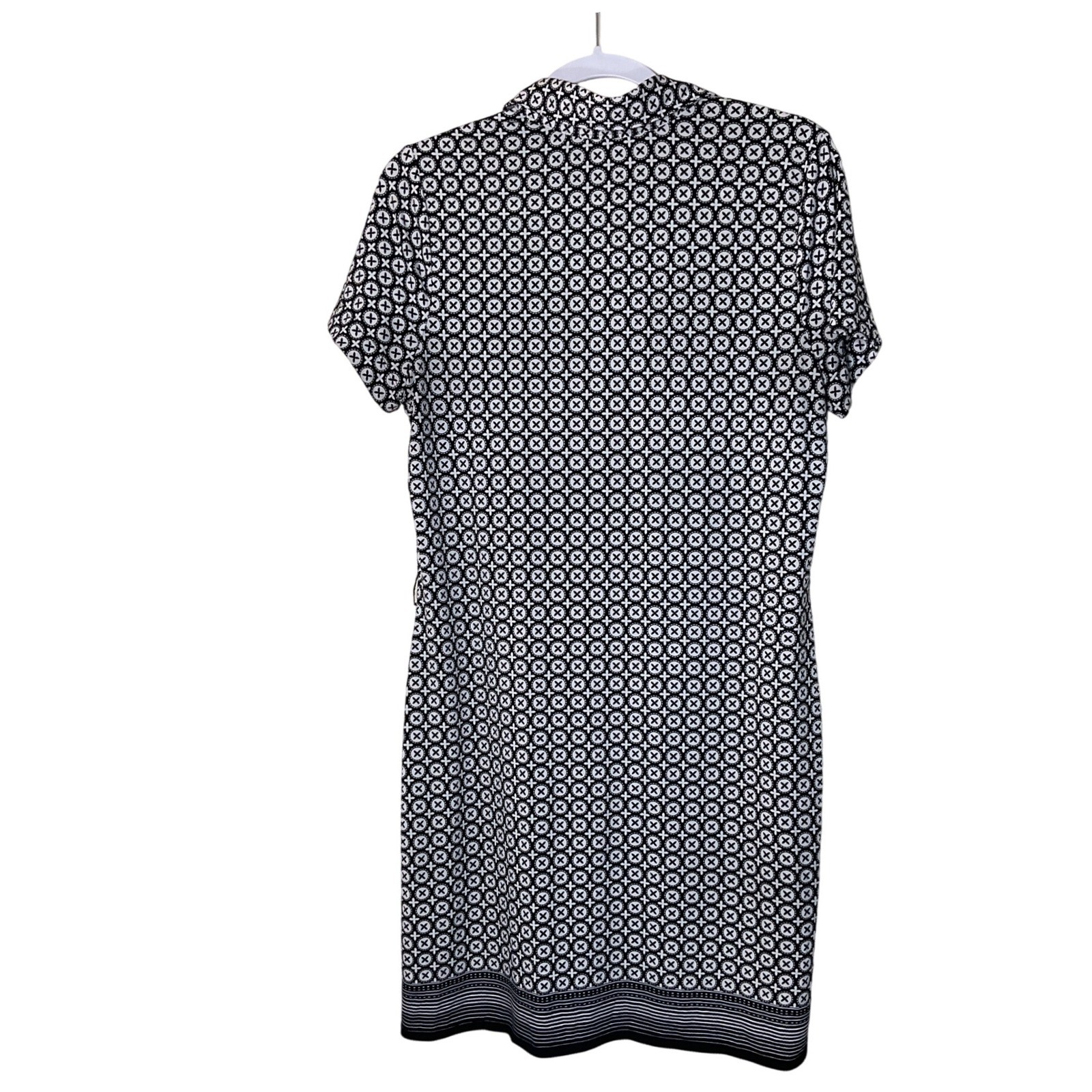 MAX STUDIO Geometric Print Button Front Shirt Dre… - image 5