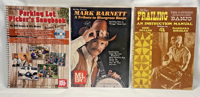 Parking Lot Picker Songbook Banjo Edition Bill Evans Frailing Book Mark Barnett