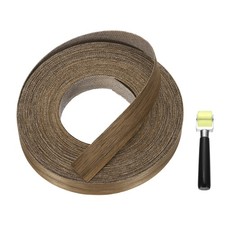 7/8"x72 ft Edge Banding Pre-Glued Iron on Edging Strip Black Walnut