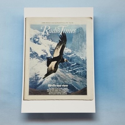 Radio Times Classic Cover Postkarte jüngster Nostalgieflug des Condors 1982