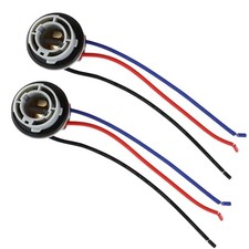 2PCS 1157 LED Bulb Socket Plug, 2057 2357 7528 Waterproof Turn Signal 2 PCS