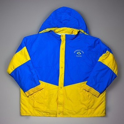 Vintage Neff Brunswick Pirates Jacke XXXL Teamwear Mantel Hergestellt in den USA Fußball