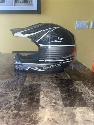 GPX Racing Helmet - Black & Grey - DOT Approved - Small Size - Never Worn