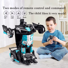 2IN1 Electric RC Car Transformation Robots One-Key Deformation Car Outdoor Remot