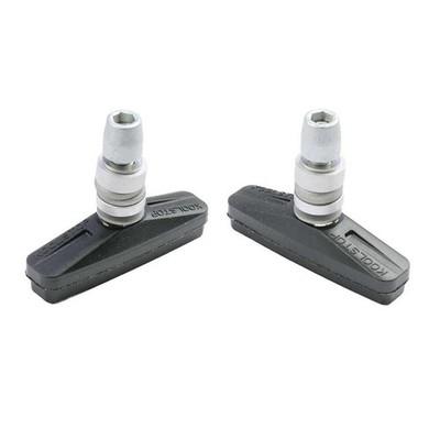 Kool-Stop City Threaded Black Linear Pull Pads - Threaded posts - Pair KS-CTB
