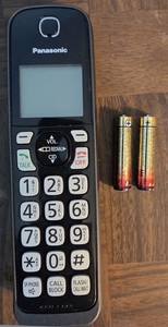 OEM Handset Panasonic KX-TGDA50 Black Cordless Phone Tested Batteries Included