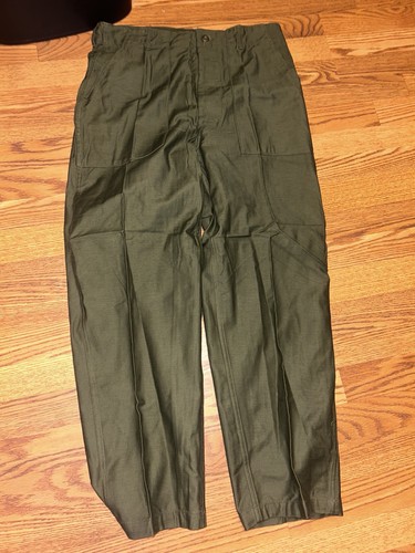 OG107 Cotton Sateen Trousers 36x29 Button Fly New Without Tags
