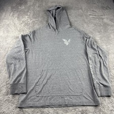 American Eagle Sweater Hoodie Womens Medium Gray Hoodie Super Soft Standard Fit
