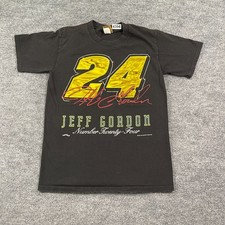 Vintage 1994 Nutmeg Jeff-Gordon #24 NASCAR Shirt Medium 19x26 Black