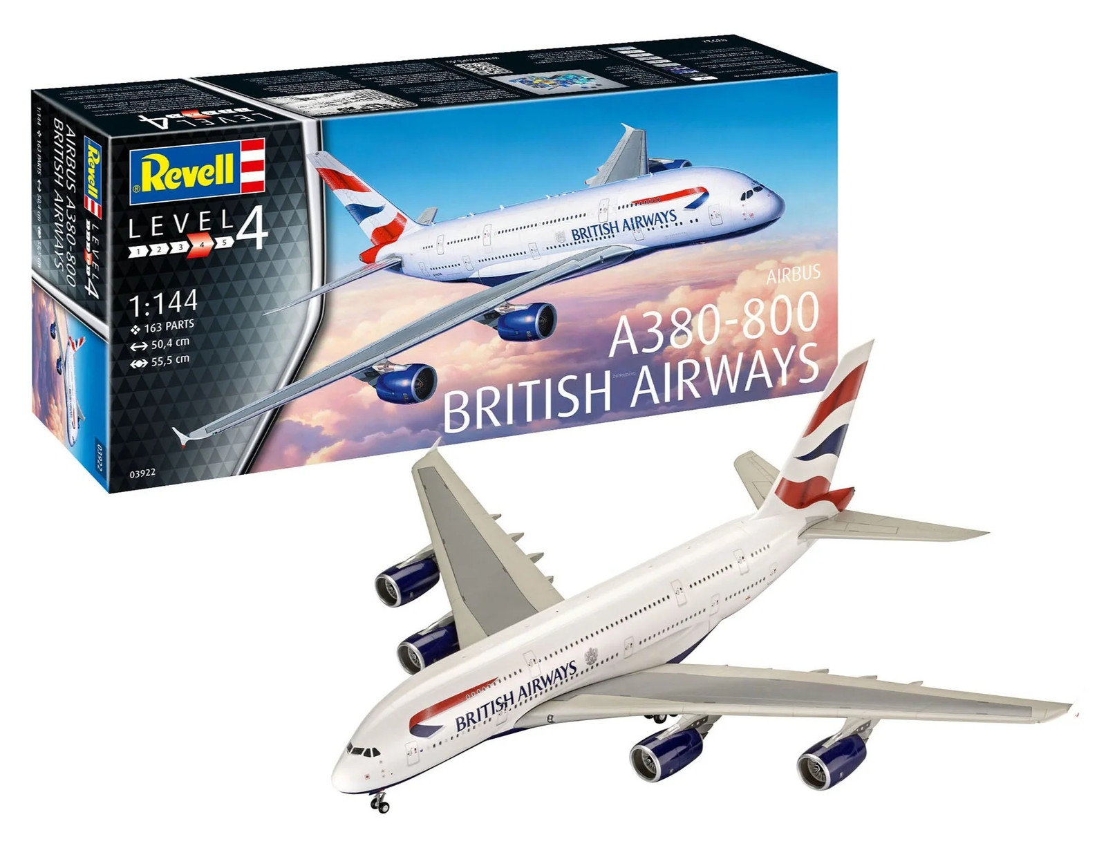 Revell 03922 Airbus A380-800 ""British Airways"" (1:144 Scale) Model Kit