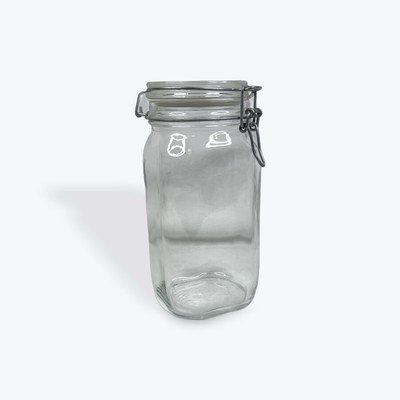 Fido Biorioli ROCCO 11/2L 08 Clear Glass Jar w/ Lid Made in Italy