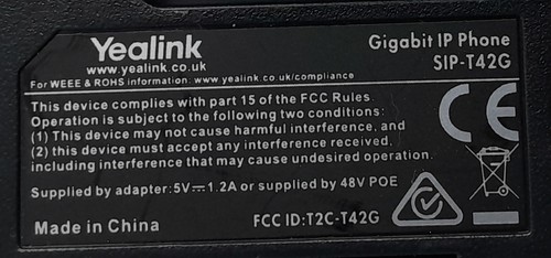 Yealink Gigabit IP Phone SIP-T42G - 第 7/7 張圖片