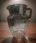 Anchor Hocking ~ Mayfair Open Rose-Pink Depression Glass ~ 8 “ Pitcher