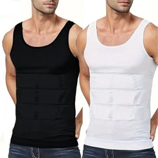 Men Body Shaper Slim Tummy Vest Sleeveless Compression Shirt Tank Top Shapewear