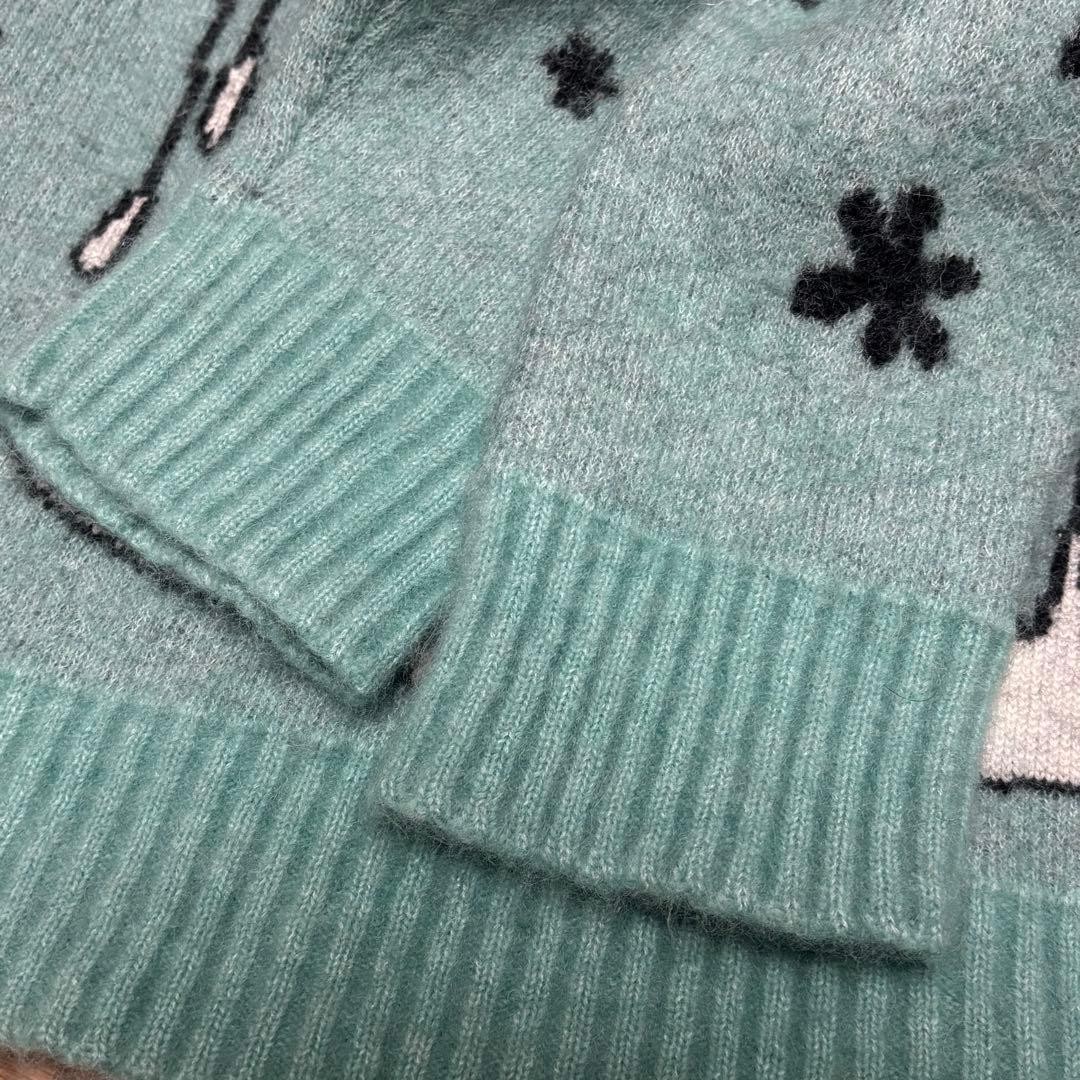 ALANUI × Looney Tunes Knit Sweater Sky Blue XS Rare Alpaca Wool Alanui collab image 10