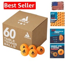 Training 3 Star Table Tennis Balls - 40 mm Regulation Bulk Ping Pong Balls fo...