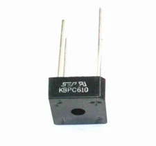 KBPC610 Bridge Rectifier, 6A, 1000 Volts - Lot of 10 pieces 