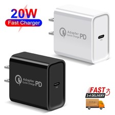 20W PD Fast Type USB-C Wall Charger Adapter For iPhone 17 16e 15 14 13 Pro Lot