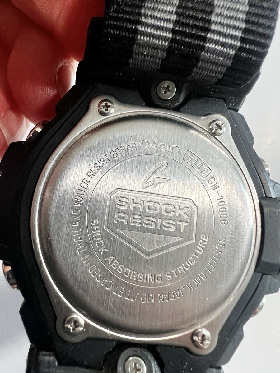 Casio G-Shock GN-1000B Gulfmaster Analog Digital Watch Twin Sensor