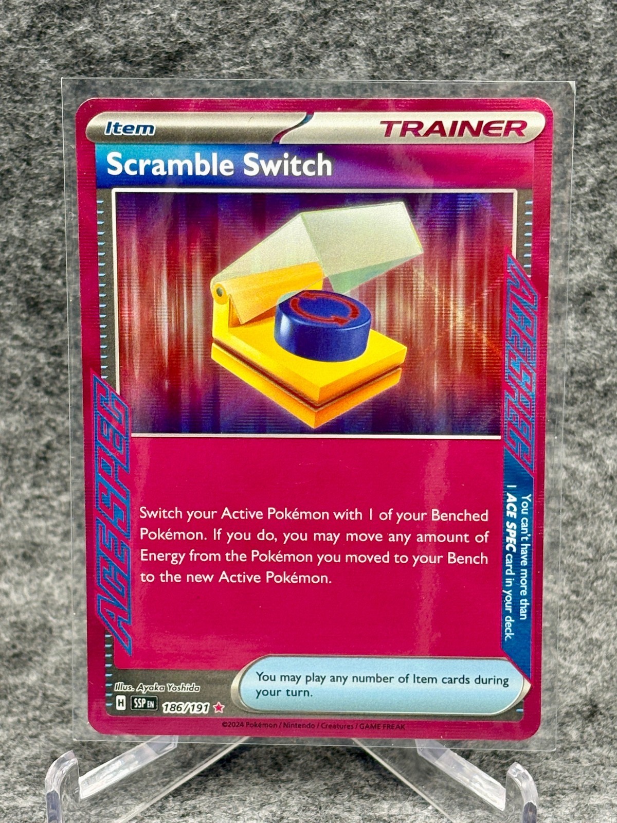 Scramble Switch ACE SPEC Rare SV08: Surging Sparks 186/191 NM