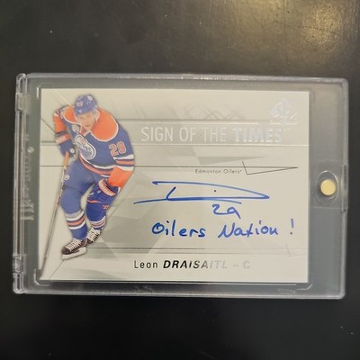 2016-17 Upper Deck Authentic Hockey Leon Draisaitl Auto ''Oilers Nation!''