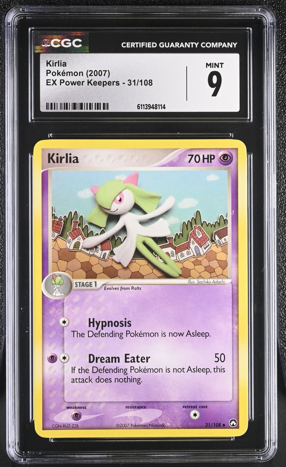 CGC 9 - Kirlia #31 Pokemon Power Keepers