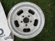 14 X 7 Vintage Ansen Sprint Slotted Mag Wheel 5x4.75 Slot Aluminum Single 2