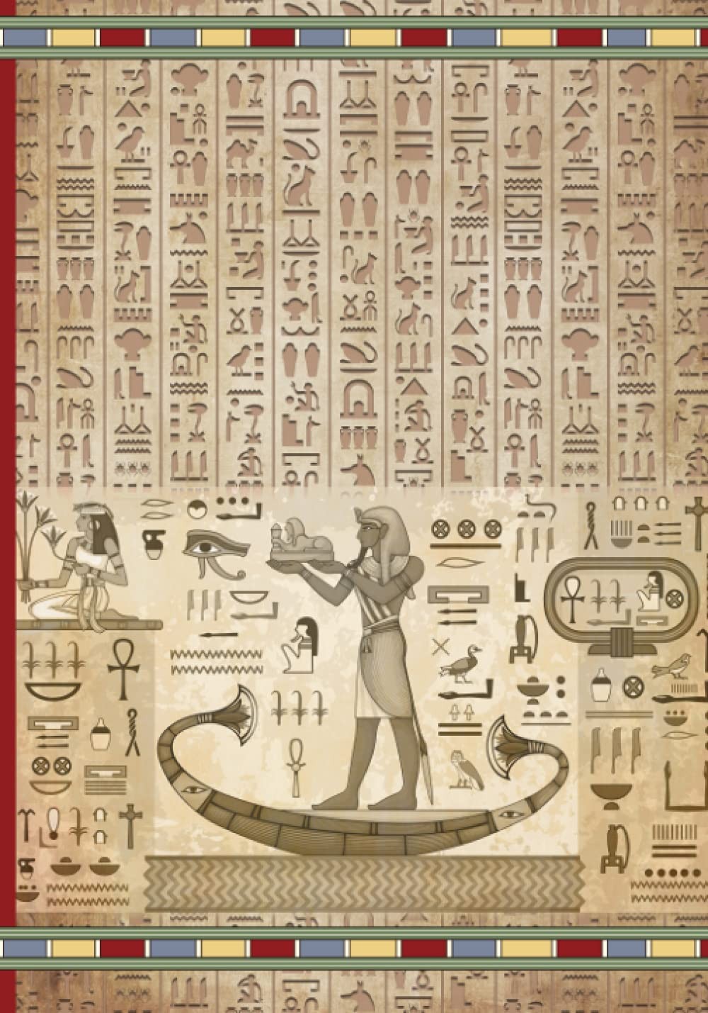 Egyptian Hieroglyphs Journal for Beginners: A Notebook with Specific Lines Desi