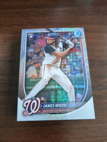 2022 Bowman Chrome Prospects James Wood Refractor RC Nationals