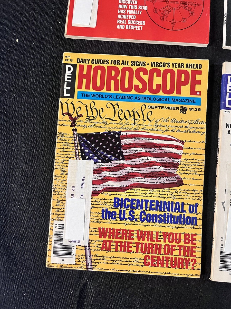 趣味 Dell Horoscope, Penny Publications, 1995 Vintage 1996 Dell Horoscope Astrology Magazines Zodiac Lot