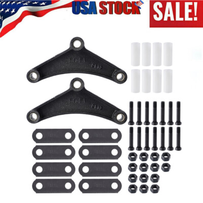 SPARKWHIZ Tandem Trailer Axle Shackle Kit Parts For Double Eye Spring Suspension