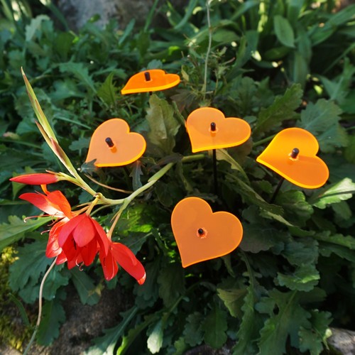 Garten Deko Stecker Herzen Sonnenfänger Gartendekorations Geschenk Topf Balkon - Bild 28 von 33