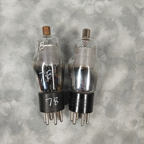 Vintage RCA Cunningham 78 Radio Vacuum Tubes Pair - Tested & Working - Picture 6 of 6