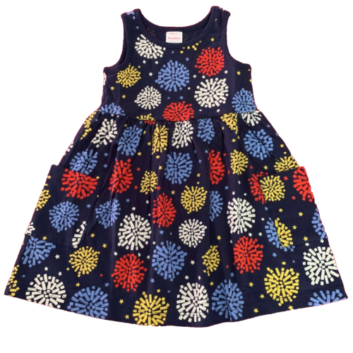 Hanna Andersson Cotton "SLEEVELESS POCKET DRESS" 6-7 Years, 120 cm. Great Gift!