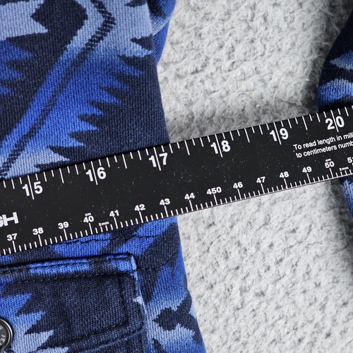 Lauren Jeans Co Ralph Lauren Small Aztec Tribal Western Print Button Hoodie - Picture 4 of 6