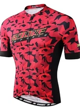 Souke Sports Men's Cycling Bike Jersey Biking Shirts Short Sleeve Bicycle