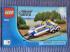 Lego City Police Off Road Command Center 4205 100% Complete but NO STICKERS!!!