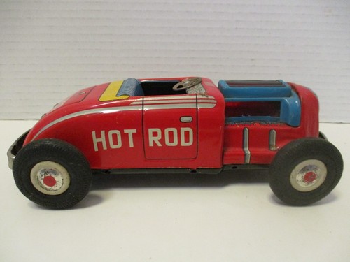 Vintage 1950s Tin Friction NOMURA Japan HOT ROD - Works - 第 4/9 張圖片
