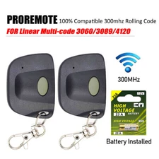 10 Digit Pins EZ Code Remote Control Garage Door Gate Opener Transmitter 300 MHz