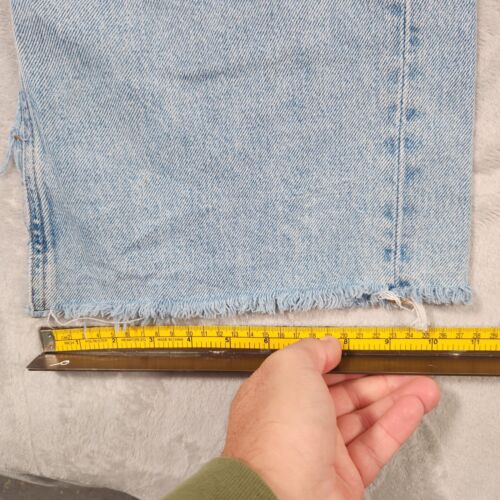 Zara WOMENS JEANS SIZE 8 WIDE LEG THE 90s FULL LENGTH DENIM DISTRESSED - Picture 6 of 13