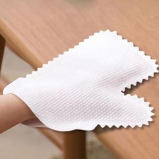 10PCS Fish Scale Cleaning Duster Gloves Soft White For Window Glass Floor Desk