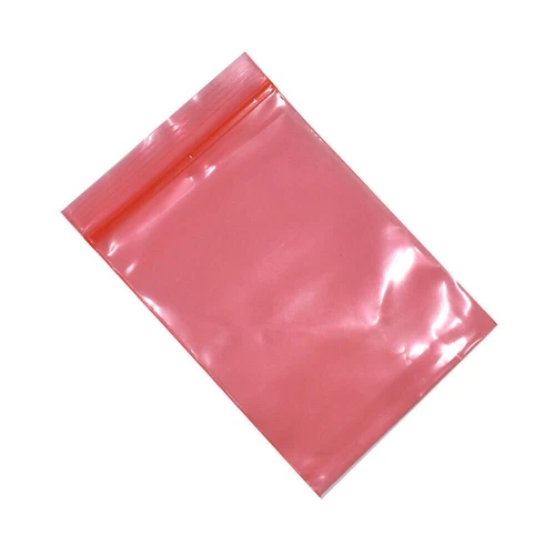Schermatura antistatica ESD rossa per zip plastica chiusura antistatica sacchetti elettronici - Foto 3 di 4