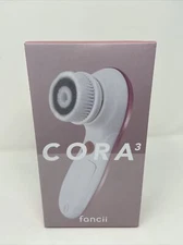 Cora 3 Fancii 3 In 1 Facial Brush With Travel Case BLUSH Exfoliating New in Box