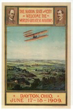 Wright Brothers World's Greatest Aviators Dayton Ohio Plane OH - Modern Postcard