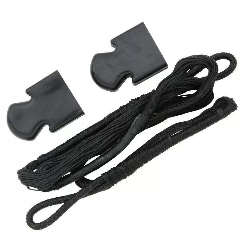 POLAR BEAR HOME 150 lb Archery Hunting Crossbow bow Replacement String +2 tips / Caps 50 80