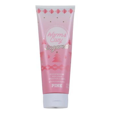 VICTORIA S SECRET PINK WARM & COZY SUGARED FRAGRANCE BODY LOTION CREAM 8 oz New