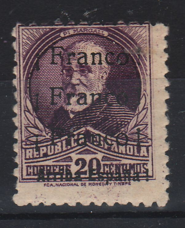 Spain Civil War Local JEREZ DE LA FRONTERA Edifil 10hcc 1937 Op Color Change €20