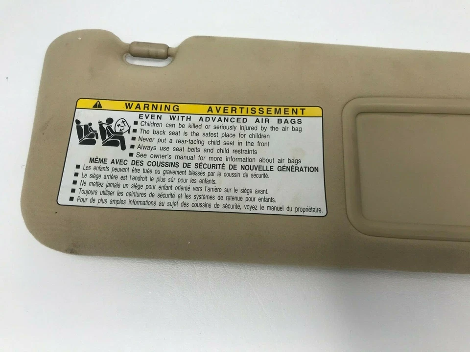 2007-2009 Lexus ES350 Passenger Sun Visor Tan OEM SV0515 - Image 4 of 4